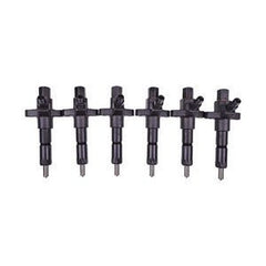6-Piece Fuel Injector Set 1153004070 & 105160-5240 for Isuzu 6BG1 Engine & Hitachi ZX Excavators