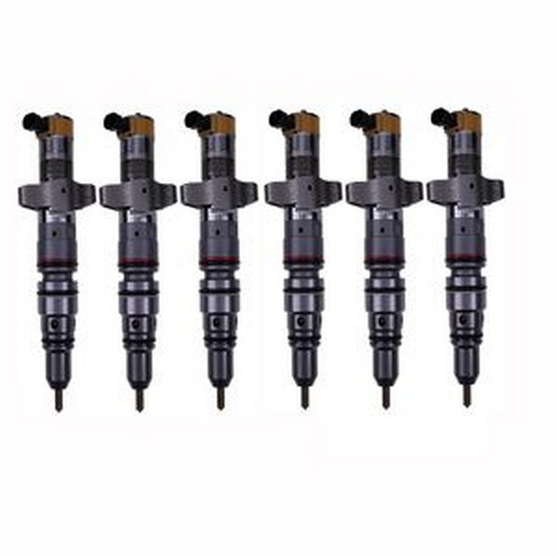 6 Pcs Fuel Injector 293-4072 for Caterpillar CAT Engine C9 Excavator 3 ...