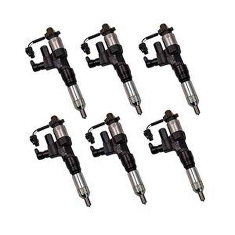 6 Pcs Fuel Injector VH23670E0010 for Hino J08E Engine
