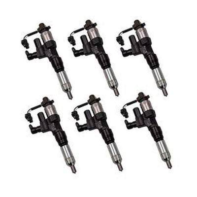 6 Pcs Fuel Injector VH23670E0010 for Hino J08E Engine
