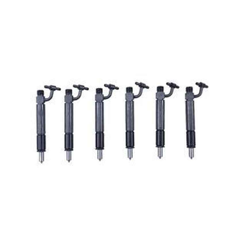 6-Piece Fuel Injector Set 1809761C91 780334 for Navistar DT466 Engine