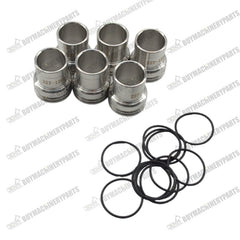 6 Pcs Injector Sleeve With O-Ring 227-1200 for Caterpillar CAT Engine C7 C9 C-9 Excavator 324D 325D 329D 330D 336D - Buymachineryparts
