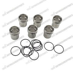 6 Pcs Injector Sleeve With O-Ring 227-1200 for Caterpillar CAT Engine C7 C9 C-9 Excavator 324D 325D 329D 330D 336D - Buymachineryparts