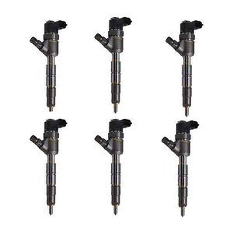6-Piece Aftermarket Fuel Injector 0445111057 for Engine