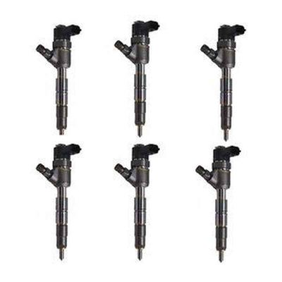 6-Piece Aftermarket Fuel Injector 0445111057 for Engine
