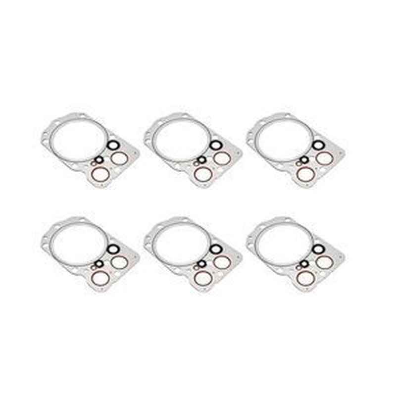Complete Cylinder Head Gasket Set (6pcs) ME061574 for Mitsubishi 6D22 Engine