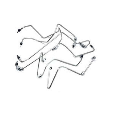 6-Piece Fuel Injection Piping Tube Kit 6221-71-5111/5121 for Komatsu Excavator PC300LC-5
