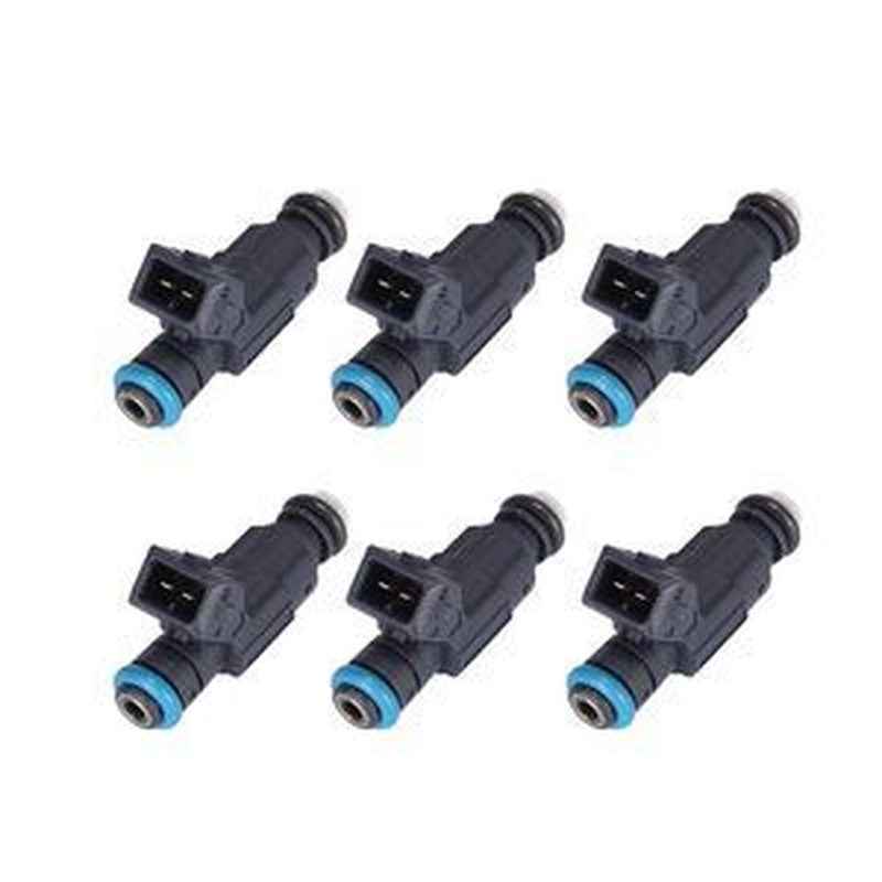6-Piece Fuel Injector Set 0280156029 for Ford Ranger Explorer Mountaineer Mazda B4000