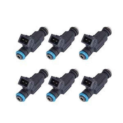 6-Piece Fuel Injector Set 0280156029 for Ford Ranger Explorer Mountaineer Mazda B4000