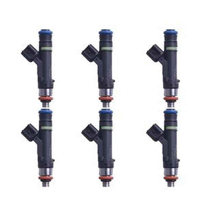 6-Piece Fuel Injector Set 0280158165 12609192 for Volvo Penta & MerCruiser Engines
