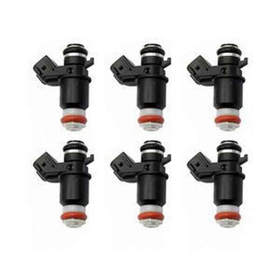 6-Piece Fuel Injector 16450-MCA-013 for Honda Goldwing GL1800 & Silver Wing FSC600A