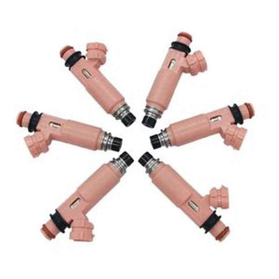 6-Piece Fuel Injector 23250-20030 for Toyota Camry Solara Highlander Lexus ES300 3.0L 3.3L