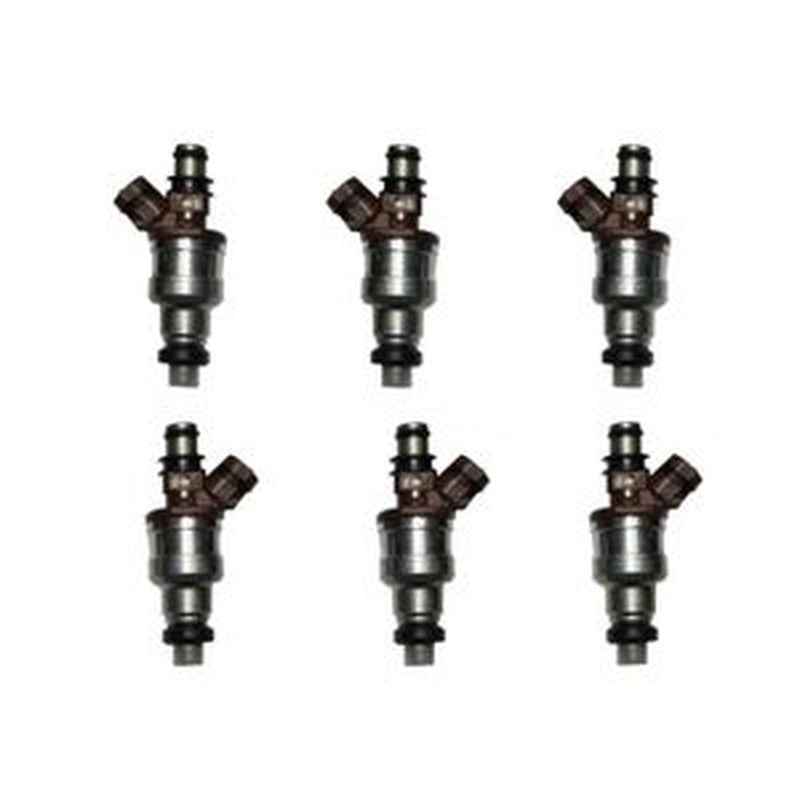 6-Piece Fuel Injector Set 23250-65020 for 1989-1995 Toyota Pickup 4Runner T100 3.0L V6