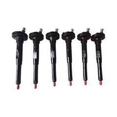 6-Piece Fuel Injector 6150-11-3101 for Komatsu 6D125-1 S6D125-1 Engine