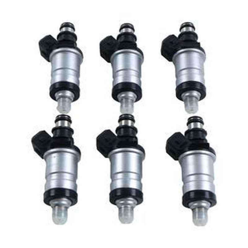 6-Piece Fuel Injector 65L-13761-00-00 for Yamaha OX66 200/225/250HP Outboard