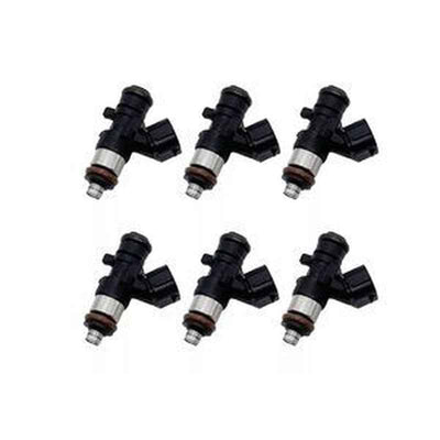 6-Piece Fuel Injector 6AW-13761-00-00 for Yamaha 200hp-350hp Outboard