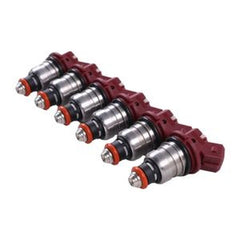 6-Piece Fuel Injector Set 75-90-115-200-225 Mercury Outboard Engines