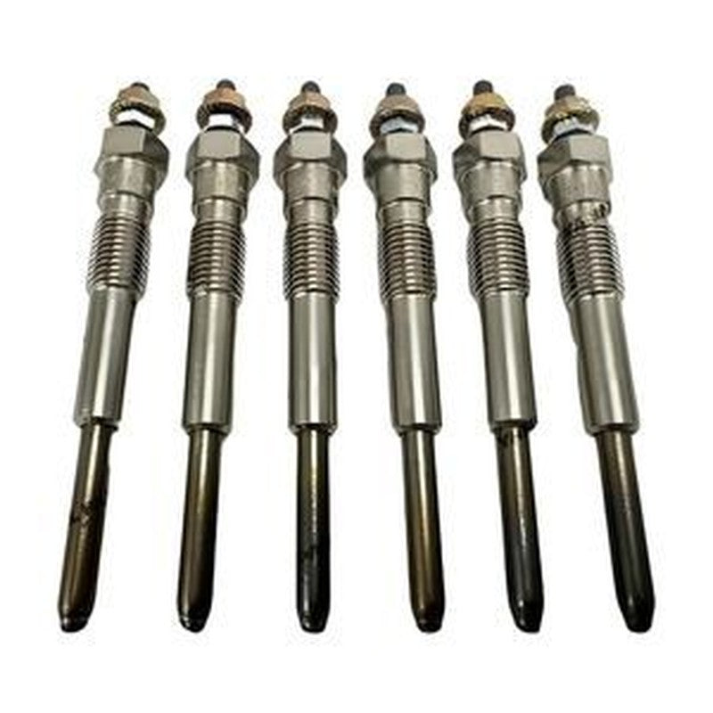 6-Piece 12V Glow Plug Kit 19850-76004-71 for Toyota 2Y Engine Forklift