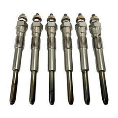 6-Piece 12V Glow Plug Kit 19850-76004-71 for Toyota 2Y Engine Forklift