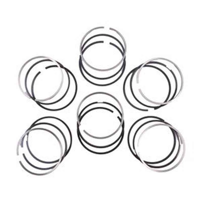 6 Sets Piston Ring Kit 12345-67890 for Cummins ISC/ISL9/QSB3.3/QSL9 Engine Hyundai Excavator