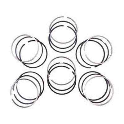 6 Sets Piston Ring Kit 12345-67890 for Cummins ISC/ISL9/QSB3.3/QSL9 Engine Hyundai Excavator