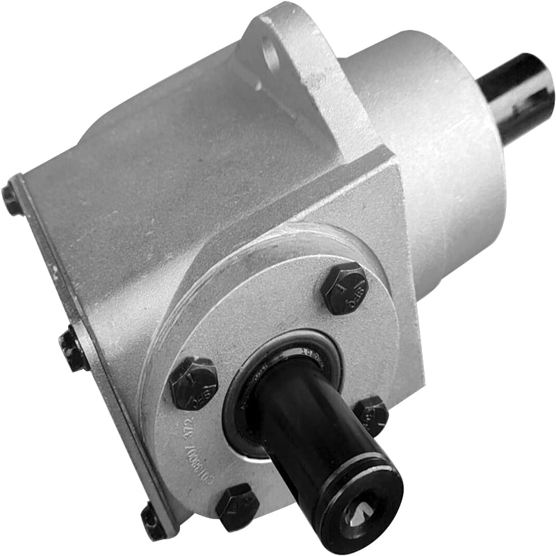 Mower Deck Gearbox 390024 CCW Right Angle Replacement for Grasshopper Front-Mount Commercial Mowers 44/48/52/61" Decks 1984-2003,Cast Iron Bevel Gearbox
