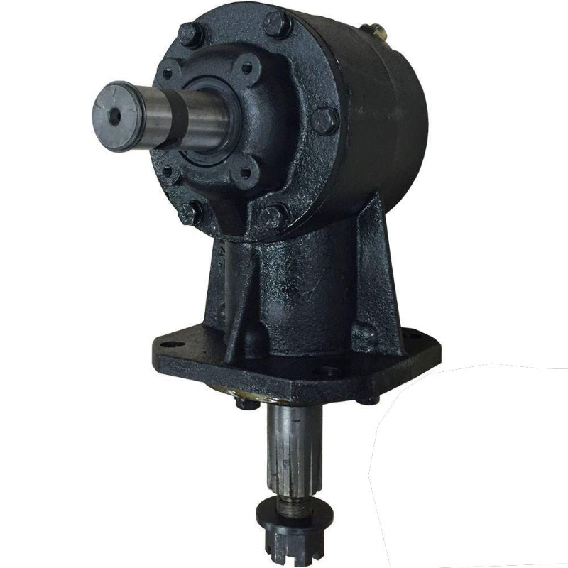 40HP Shear Bolt Gearbox, Rotary Cutter Gearbox 1:1.47 Ratio, 1-3/8" Smooth Input Shaft, 1-1/2" 12 Tapered Spline Output - Replacement for RC-30