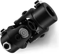 17mm DD x 3/4" DD Black Steering Universal Joint Single U Joint Shaft,Total Length: 83mm (3-1/4")