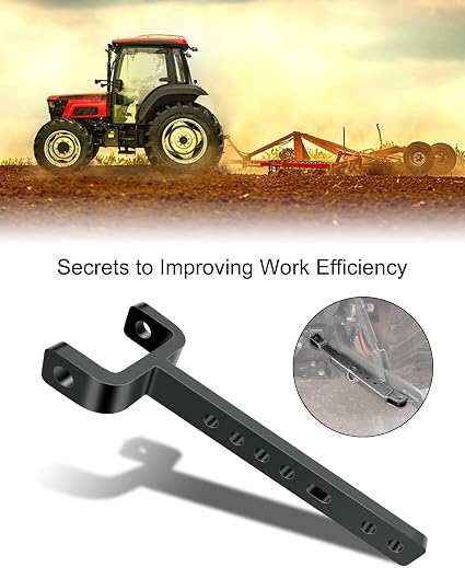 3 Point Stabilizer 2PCS,Tractor Front Part Tractor Sway Link 3-Point Hitch Draw Bar Stabilizer,Prevents Implement & PTO Shaft Damage