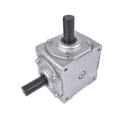 40 HP Right Angle Bevel Gearbox 1:1 CW/CW with 1" Keyed Shaft, 4-1/4" Square Bolt Pattern, 1800 RPM Max - Replacement for Live PTO, Auger & Conveyor Right-Angle Drives