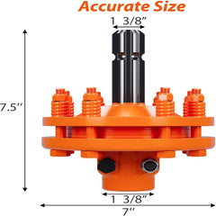 PTO Slip Clutch Assembly 1-3/8" 6-Spline Friction Slip Clutch for Rotary Cutter Brush Cutter Mower,Overload Torque Protection for Tractor PTO Driveline