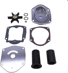 Kit de reparação da bomba de água para motor de barco 821354A1 821354A2 3219 com carcaça 821351A3 para motores fora de borda Mercury Quicksilver Force Mariner de 25 HP, 30 HP, 40 HP, 45 HP e 50 HP, compatível com Sierra 18-4531