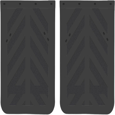 24x30 Inch Rubber Mud Flaps for Semi Trucks & Tractors - 2 Pcs Universal Heavy Duty Mudflap Set, Black (1/4