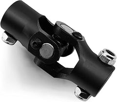 3/4" 36 Spline X 3/4" DD Steering Shaft U Joint Single Chrome Universal Joint Coupling (Black 3-3/4" Overall Length)