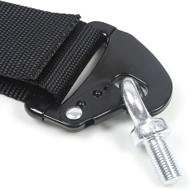 5 Point Harness Seat Belt 2" Heavy-Duty Nylon with Carbon Latch Quick Release for Go Kart UTV ATV (Universal)