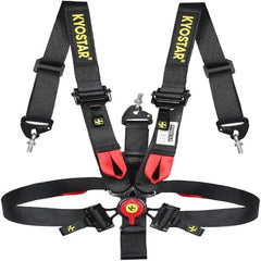 5 Point Harness Seat Belt 2" Heavy-Duty Nylon with Carbon Latch Quick Release for Go Kart UTV ATV (Universal)