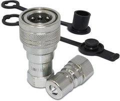 3/8" Body X 3/8" NPT Hydraulic Quick Disconnect Coupler Set