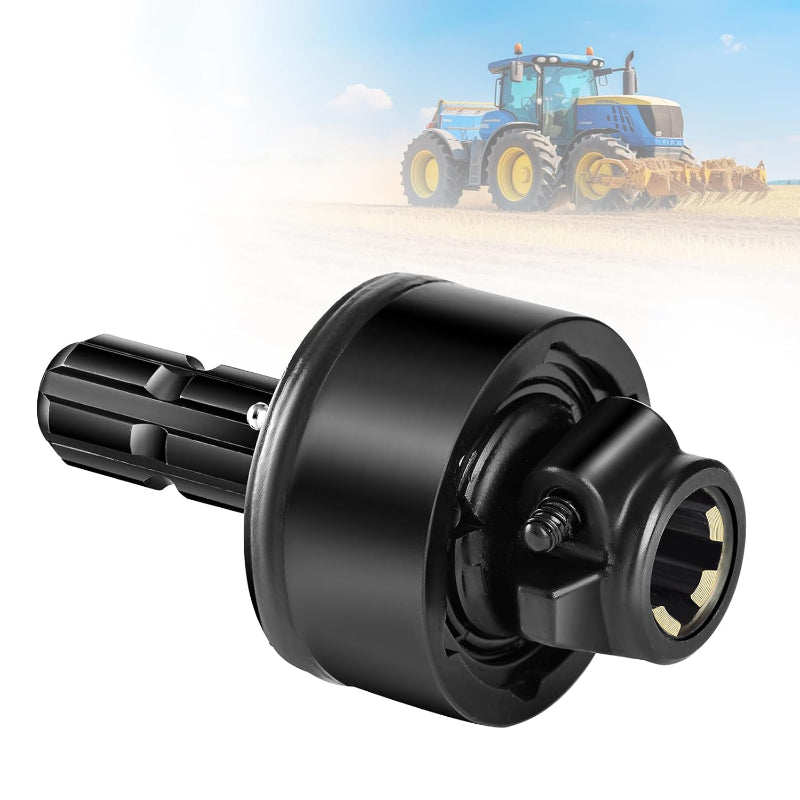 PTO Over Running Clutch Coupler 1-3/8" 6-Spline Female × Male,Tractor Overrun Clutch for Rotary Cutter Brush Cutter Mower Driveline,Freewheel Protection