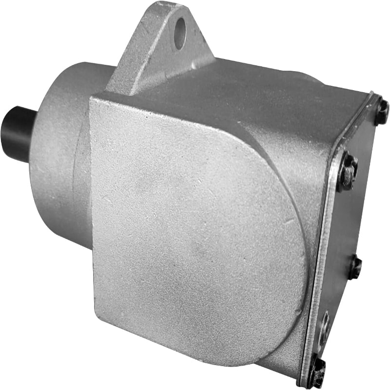 Mower Deck Gearbox 390024 CCW Right Angle Replacement for Grasshopper Front-Mount Commercial Mowers 44/48/52/61" Decks 1984-2003,Cast Iron Bevel Gearbox
