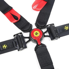5 Point Harness Seat Belt 2" Heavy-Duty Nylon with Carbon Latch Quick Release for Go Kart UTV ATV (Universal)