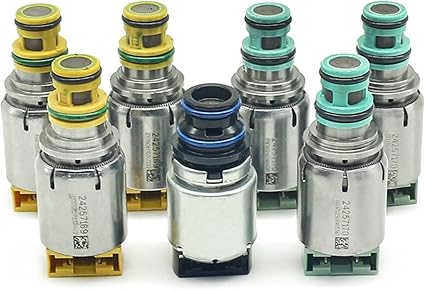 6T45E 6T40 Transmission Solenoids Kits Compatible with Chevrolet Buick GMC(Pack of 7)