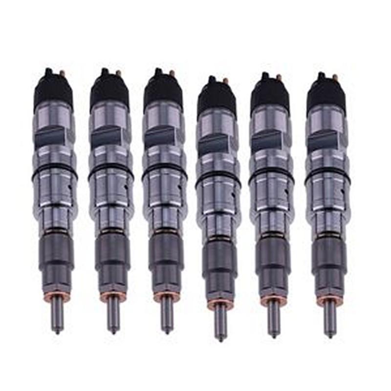 6 Pcs Fuel Injector 21006084 for Volvo Engine TAD752GE TAD753GE TAD754GE TAD734GE D7E D7F Truck DE FE FL