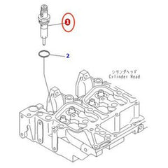 Conjunto de 6 injetores de combustível 6736-13-3100 6736133100 para motor Komatsu SA6D102E-2