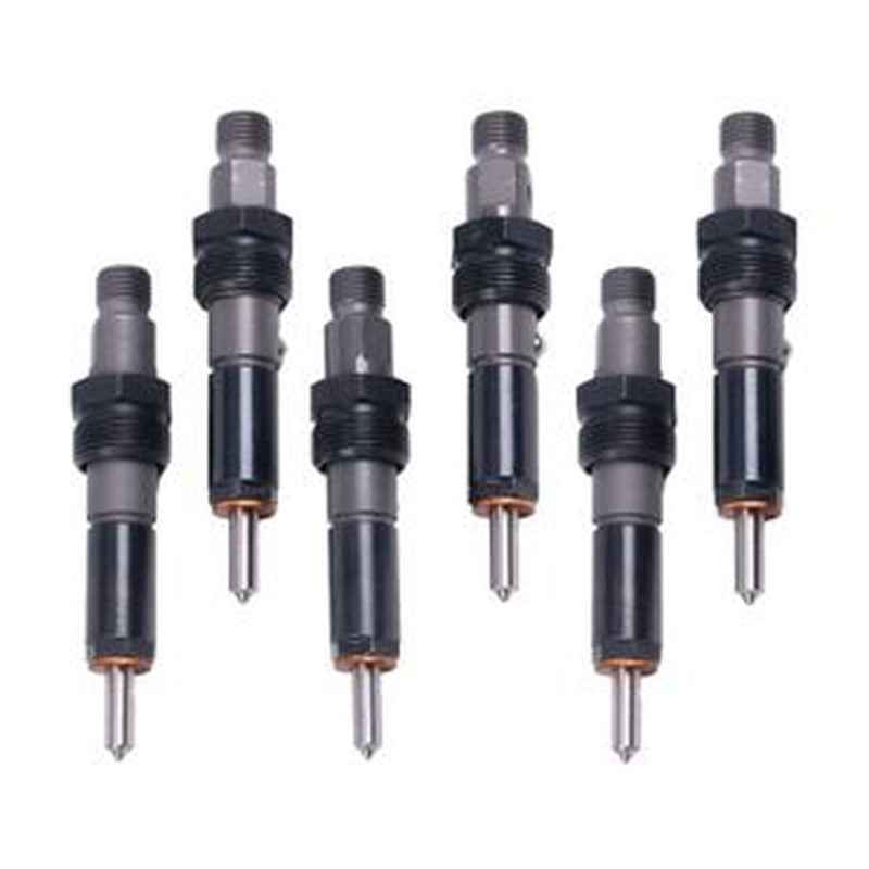 6-Piece Fuel Injector 6736-13-3100 6736133100 for Komatsu SA6D102E-2 Engine