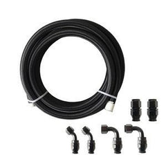 6AN Black Nylon Fuel Line Kit - 10/20/30ft - E85 Compatible