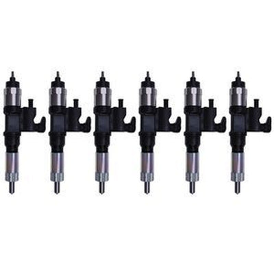 6-Piece Fuel Injector Set 8982806970/8982843930 for Isuzu 6HK1 Engine Truck & Excavator