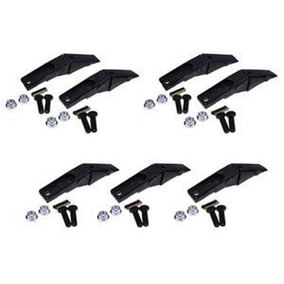 7-Piece Bucket Teeth Assembly 6737322Y Bolt-on Bobcat Style Skid Steer