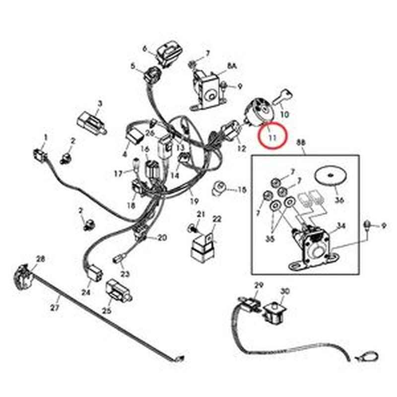 7-Terminal Ignition Switch GY20074 for John Deere Tractor D170 G110 L100