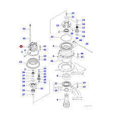 706-7K-01081 Swing Motor Repair Kit for PC 400-7 Komatsu - Buymachineryparts