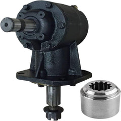 Rotary Cutter Gearbox 40HP Shear Pin Replacement 1:1.47 Ratio,1-3/8" Smooth Input, 1-1/2" 12-Taper Output,Heavy Duty for 5'+ Bush Hog RZ160 RZ60 Rotary Cutters,Replaces 81444